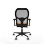 PIQUERAS Y CRESPO Silla de oficina Jorquera con mecanismo Sincro/Traslack Naranja y Gris