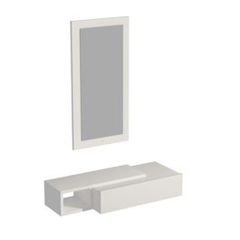 Hanah Home Aparador Vien - White, Melamina, Blanco