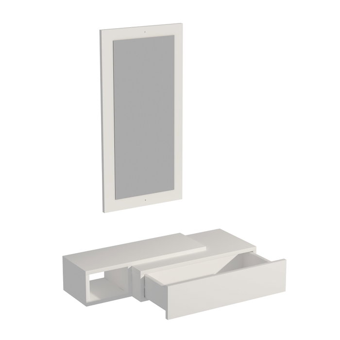 Hanah Home Aparador Vien - White, Melamina, Blanco