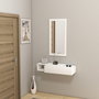 Hanah Home Aparador Vien - White, Melamina, Blanco