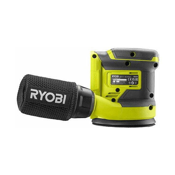 Ryobi RROS18-0 Lijadora Orbital Inalámbrica 18V Velcro 10000 OPM Negro Verde