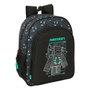 SAFTA Mochila Escolar Minecraft con Bolsillos Laterales y Portabotellas, Espalda Acolchada, 32x38x12 cm