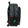 SAFTA Mochila Escolar Minecraft con Bolsillos Laterales y Portabotellas, Espalda Acolchada, 32x38x12 cm