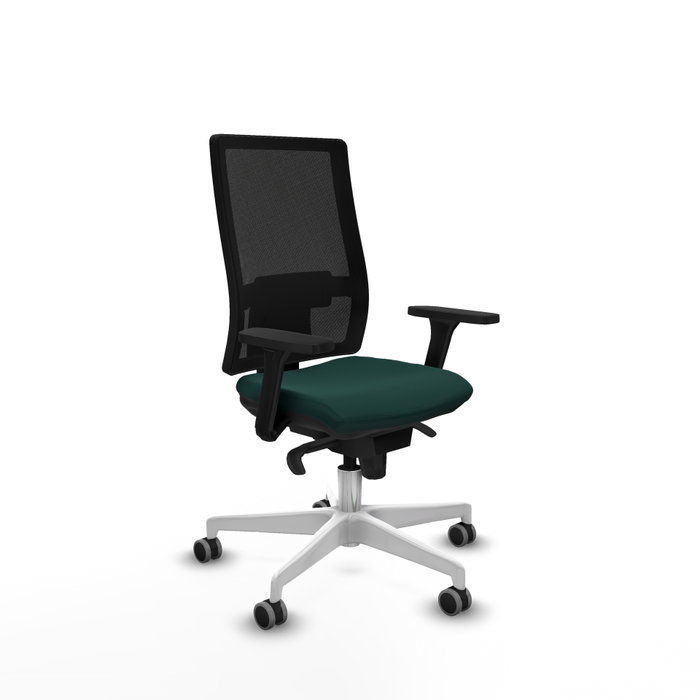 PIQUERAS Y CRESPO Silla de oficina Horna con mecanismo Sincro, Verde botella y Negro PIQUERAS Y CRESPO Silla de oficina Horna con mecanismo Sincro, Verde botella y Negro