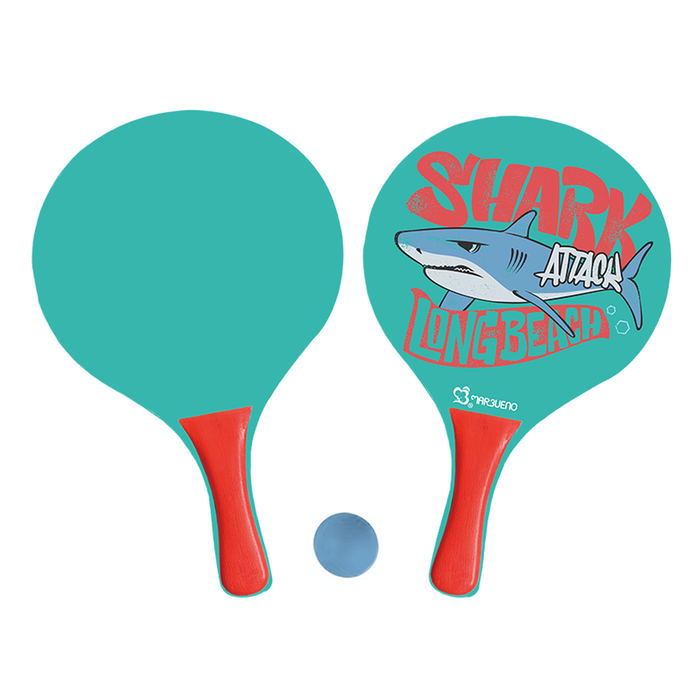 Marbueno Conjunto Palas Madera Tiburon 127x127 cm Jardin, Playa y Piscina MARBUENO SUMMER 10337 Marbueno Conjunto Palas Madera Tiburon 127x127 cm Jardin, Playa y Piscina MARBUENO SUMMER 10337