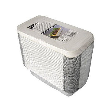 STARPAK Aluschalen mit Deckel 700 ml silber STARPAK Aluschalen mit Deckel 700 ml silber
