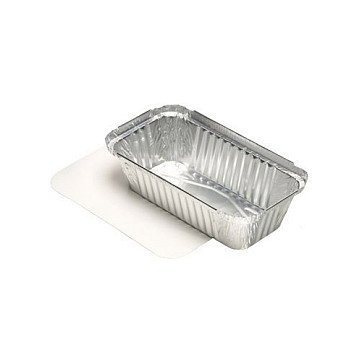 STARPAK Aluschalen mit Deckel 700 ml silber STARPAK Aluschalen mit Deckel 700 ml silber