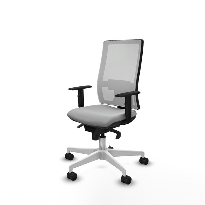 PIQUERAS Y CRESPO Silla de oficina Horna Gris claro y Blanco PIQUERAS Y CRESPO Silla de oficina Horna Gris claro y Blanco