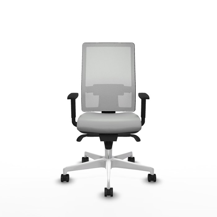 PIQUERAS Y CRESPO Silla de oficina Horna Gris claro y Blanco PIQUERAS Y CRESPO Silla de oficina Horna Gris claro y Blanco