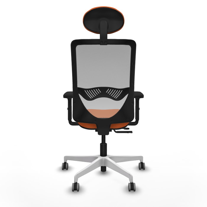 PIQUERAS Y CRESPO Silla de oficina Zulema Naranja y Gris