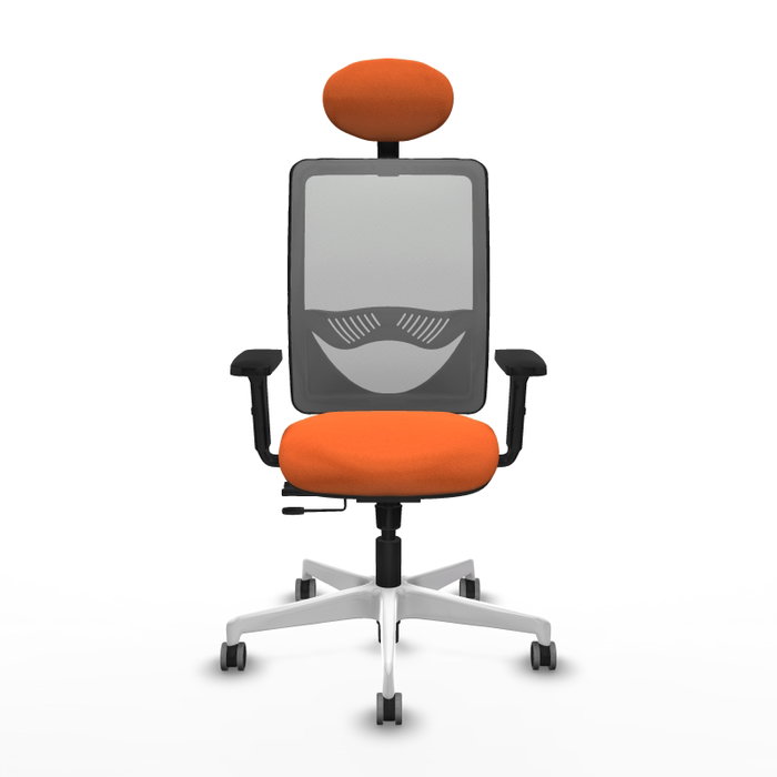 PIQUERAS Y CRESPO Silla de oficina Zulema Naranja y Gris