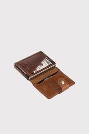 Zoozie Bags Cartera Bern - Brown Piel auténtica Unisex Color Marrón 7x2x9cm