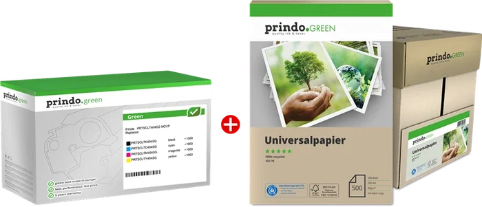 Prindo PRTSCLT404SG MCVP Green Pack de Valor (Negro, Cian, Magenta, Amarillo) Prindo PRTSCLT404SG MCVP Green Pack de Valor (Negro, Cian, Magenta, Amarillo)
