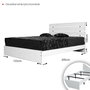 Hanah Home Fuga 150 Somier Doble Nogal 155x205x100 cm para Colchón 150x200 cm