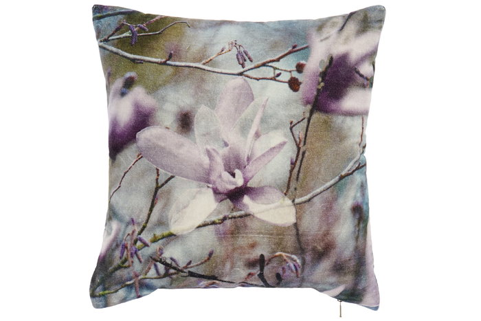 DKD Home Decor Cojin 2 Unidades 45x45 cm Morado Verde Flor Algodon DKD Home Decor Cojin 2 Unidades 45x45 cm Morado Verde Flor Algodon