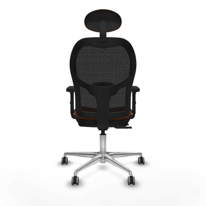 PIQUERAS Y CRESPO Silla de oficina Jorquera con mecanismo Sincro/Traslack Marrón y Negro