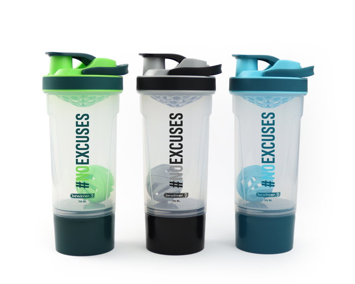 Inde Bewinner Botella Gym Shaker 700ml (Pack de 12 Unidades) Inde Bewinner Botella Gym Shaker 700ml (Pack de 12 Unidades)