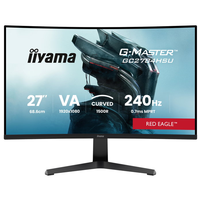 iiyama G-Master GC2784HSU-B1 Monitor Gaming Curvo 27 pulg. 240Hz FHD VA iiyama G-Master GC2784HSU-B1 Monitor Gaming Curvo 27 pulg. 240Hz FHD VA