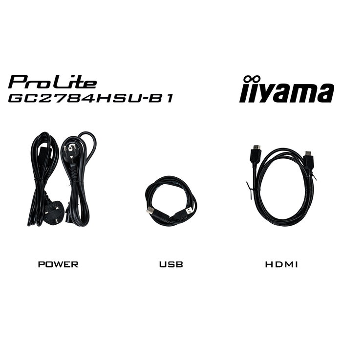 iiyama G-Master GC2784HSU-B1 27" FHD VA 240Hz Curvo Gaming Monitor 0,7ms FreeSync Premium HDR10 Negro