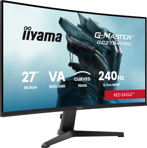 iiyama G-Master GC2784HSU-B1 Monitor Gaming Curvo 27 pulg. 240Hz FHD VA iiyama G-Master GC2784HSU-B1 Monitor Gaming Curvo 27 pulg. 240Hz FHD VA