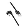 LogiLink Cable USB 2.0 Type-C gaming, C/M 180° a A/M, 3 m, negro