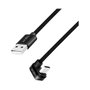 LogiLink Cable USB 2.0 Type-C gaming, C/M 180° a A/M, 3 m, negro