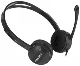NATEC Canary Go Auriculares Alámbricos de Diadema Negro