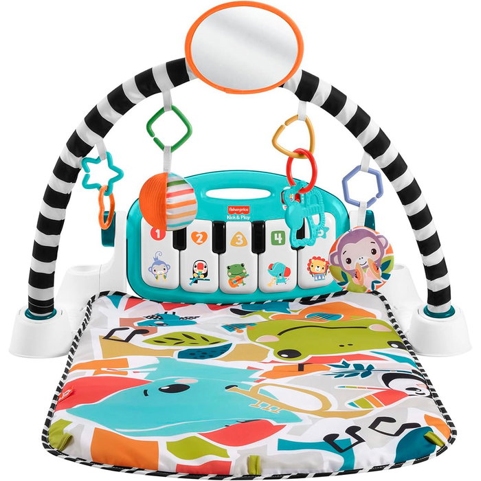 Fisher-Price Gimnasio Piano Pataditas HYH60 para Bebés, Smart Stages con +85 Canciones, 5 Teclas, Luces, Español Fisher-Price Gimnasio Piano Pataditas HYH60 para Bebés, Smart Stages con +85 Canciones, 5 Teclas, Luces, Español