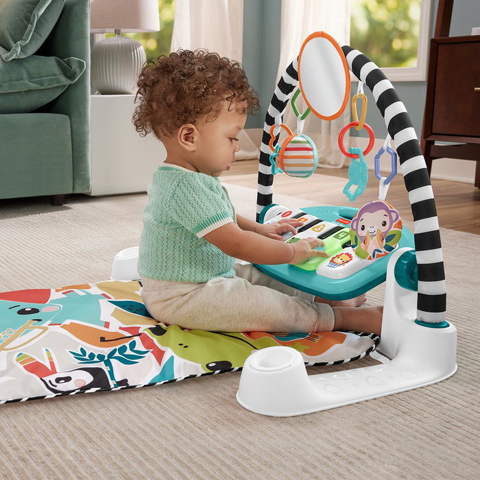 Fisher-Price Gimnasio Piano Pataditas HYH60 para Bebés, Smart Stages con +85 Canciones, 5 Teclas, Luces, Español Fisher-Price Gimnasio Piano Pataditas HYH60 para Bebés, Smart Stages con +85 Canciones, 5 Teclas, Luces, Español