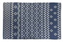 DKD Home Decor Alfombra de Algodón Reversible 120x180 cm Azul y Blanco