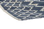 DKD Home Decor Alfombra de Algodón Reversible 120x180 cm Azul y Blanco