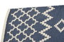 DKD Home Decor Alfombra de Algodón Reversible 120x180 cm Azul y Blanco
