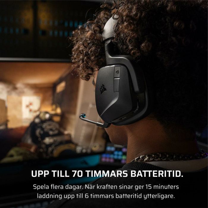 Corsair VOID WIRELESS V2 RGB Gaming Dolby Atmos Negro Carbón Corsair VOID WIRELESS V2 RGB Gaming Dolby Atmos Negro Carbón