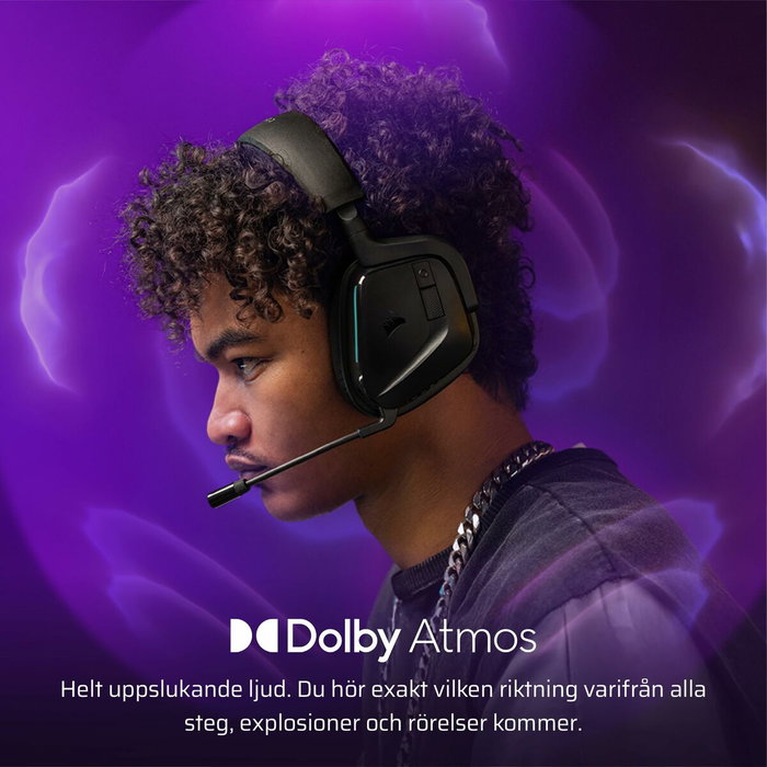 Corsair VOID WIRELESS V2 RGB Gaming Dolby Atmos Negro Carbón Corsair VOID WIRELESS V2 RGB Gaming Dolby Atmos Negro Carbón