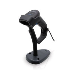 Datalogic QuickScan QD2590S Escáner 2D con cable, USB y soporte, Negro