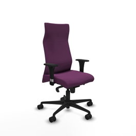 PIQUERAS Y CRESPO Sillón Albacete con mecanismo Sincro, Morado