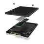 ICY BOX IB-M2U04 Caja externa M.2 PCIe SSD a 2,5 pulg. U.2