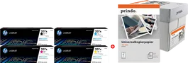 HP 207A MCVP 01 Value Pack Papel Universal 2500 Hojas Negro, Cian, Magenta, Amarillo, Blanco (5100 Páginas)