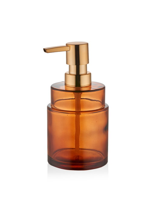 Mijölnir SBN0061 Dispensador de Jabón de Cristal Color Naranja Mijölnir SBN0061 Dispensador de Jabón de Cristal Color Naranja