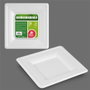 Best Products Platos de cartón cuadrados blancos 20 cm, 25 uds
