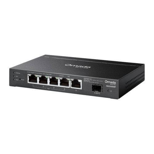 Tp-link Switch PoE Omada 6 Puertos Gigabit y 4 Puertos PoE Tp-link Switch PoE Omada 6 Puertos Gigabit y 4 Puertos PoE