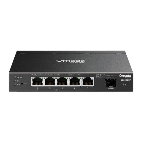 Tp-link Switch PoE Omada 6 Puertos Gigabit y 4 Puertos PoE Tp-link Switch PoE Omada 6 Puertos Gigabit y 4 Puertos PoE