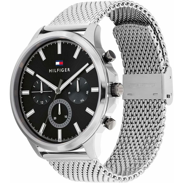 Reloj Hombre Tommy Hilfiger RYDER Negro Plateado