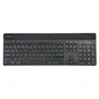 Targus AKB868UK - Teclado Inalámbrico Bluetooth 5.2 Retroiluminado QWERTY UK Inglés, Completo 100% Ergonómico con Teclado Numérico, Negro, Sostenible y Antimicrobiano