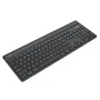 Targus AKB868UK - Teclado Inalámbrico Bluetooth 5.2 Retroiluminado QWERTY UK Inglés, Completo 100% Ergonómico con Teclado Numérico, Negro, Sostenible y Antimicrobiano