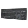 Targus AKB868UK - Teclado Inalámbrico Bluetooth 5.2 Retroiluminado QWERTY UK Inglés, Completo 100% Ergonómico con Teclado Numérico, Negro, Sostenible y Antimicrobiano