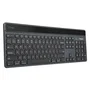 Targus AKB868UK - Teclado Inalámbrico Bluetooth 5.2 Retroiluminado QWERTY UK Inglés, Completo 100% Ergonómico con Teclado Numérico, Negro, Sostenible y Antimicrobiano