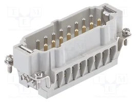HARTING Han 16E-Male-Screw Fe(Au)/CuNi Type J Han E®