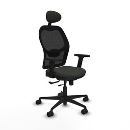 PIQUERAS Y CRESPO Silla de oficina Jorquera con mecanismo Sincro/Traslack y Brazos 2D