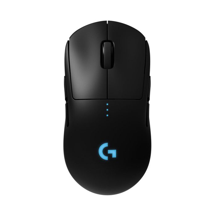 Logitech PRO Wireless Gaming Mouse, RF Wireless, Tecnología Lightspeed, Sensor HERO, Polímero de Litio (LiPo), Negro